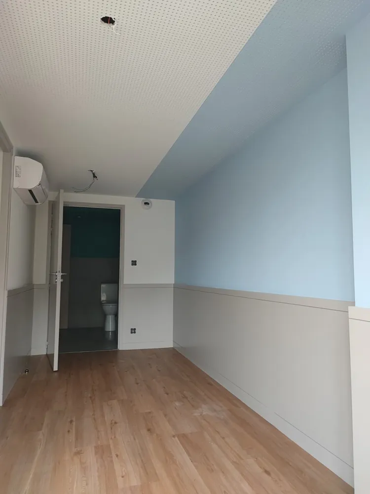 Merlino peinture pose de toile de verre